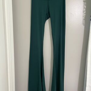 Dark Green Flared Leggings